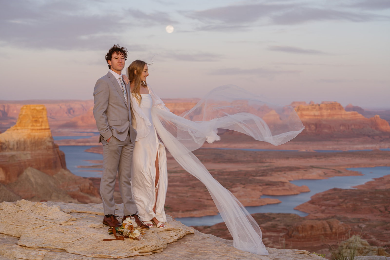 Couple near Lake Powell by Outshined Photography